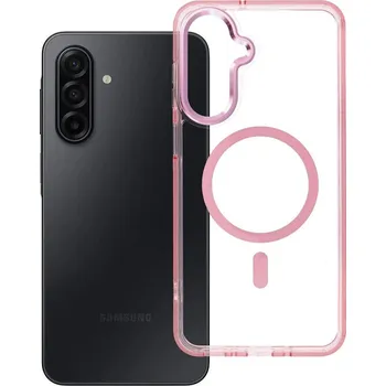 Náhradní kryt pro mobilní telefon Kryt Cover Frame Clear Hybrid Mag Cover with MagSafe Samsung Galaxy A17 Powder Pink