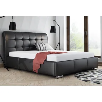 Postel Mirjan_zondo Manželská postel 160cm Pilates (černá)