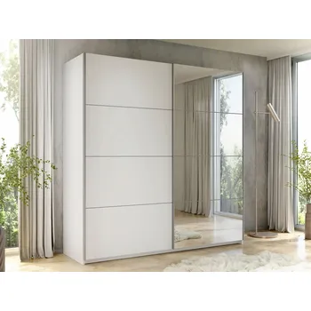 Šatní skříň Skříň Mirjan Atalio 200 x 210 x 60 cm bílá skříň se zrcadlem