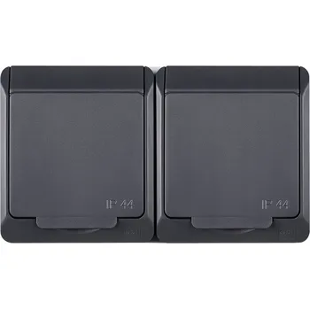 Elektrická zásuvka Elektrická Zásuvka nástěnná Elektro-Plast Nasielsk šedá