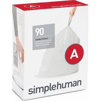 Pytle na odpadky Sáčky do odpadkového koše 4,5 L, Simplehuman typ A, zatahovací, 3 x 30 ks ( 90 sáčků ) CW0250