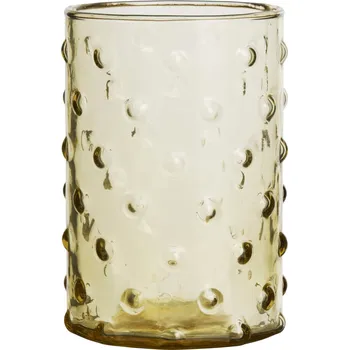 Sklenice MADAM STOLTZ Sklenice Dotted Light Yellow 250 ml