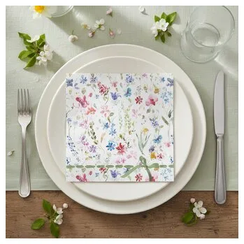 Papírový ubrousek Dekorativní papírový ubrousek JARNÍ LOUKA 33x33 cm balení 20 ks