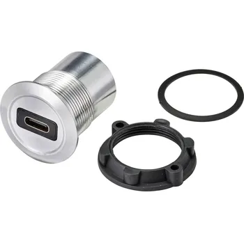 Elektrická zásuvka TRU COMPONENTS TC-9534336 Vestavná zásuvka USB 3.1 zásuvka, vestavná USB-C(TM) 3.1 zásuvka na USB a 3.0 zásuvku Tloušťka panelu 1-10 mm Množství: 1 ks