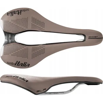 Sedlo na kolo Siodło SELLE ITALIA SLR BOOST GRAVEL TI316, Superflow L, Hnědé