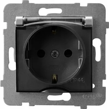 Elektrická zásuvka Elektrická Zásuvka hermetická Ospel stříbrná