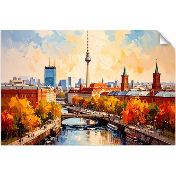 Obraz Samolepicí samolepicí Panorama Berlína Město 45x30