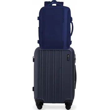 Sada WINGS batoh SKYLARK BLUE a kabinový kufr HARRIER BLUE 20"