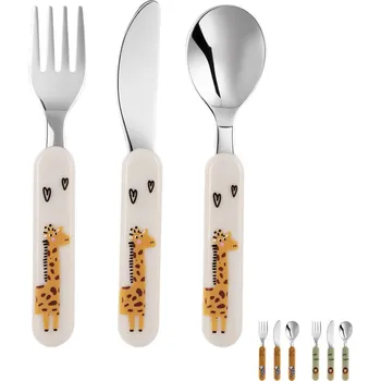 Příbor Jídelní dětský příbor zoo 3 ks