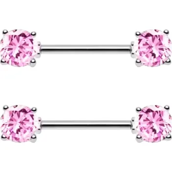 Piercing Decentní lesklý pár tělových ozdob pro ženy a dívky Elegantní doplněk k piercingu do bradavek Velikost 1,6 mm