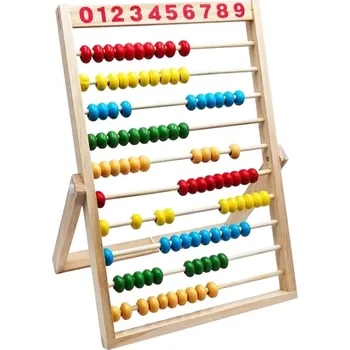 Dřevěná hračka Dřevěné počítadlo se stojanem