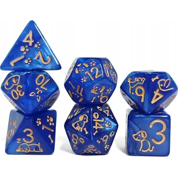 Příslušenství k deskovým hrám BLUEY SADA 7 KOSTEK RPG