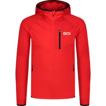 Pánská móda Pánská powerfleecová mikina NORDBLANC CREEK NBWFM8280 ČERVENÁ L