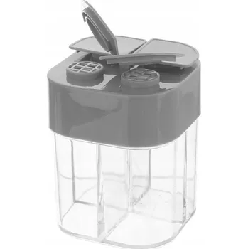 Dóza na potraviny Dóza na koření s nálepkami, 4 přihrádky, kuchyňský organizér KEMP