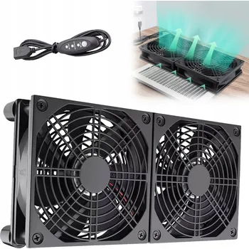 PC ventilátor USB VENTILÁTOR PC 12V CHLADÍCÍ DO SKŘÍNĚ POČÍTAČ ROUTERU TICHÝ 2 KS