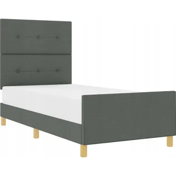 Postel Rám postele minimalistický, tmavě šedý, 207 x 83 x 128 cm