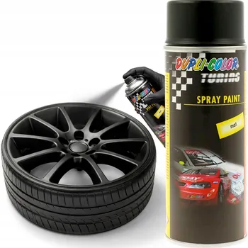 Barva ve spreji Dupli Color Tuning Line Akrylový Lak Černý Matný na Disky Kol Sprej 400ML