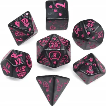 Příslušenství k deskovým hrám HELLO KITTY SADA 7 KOSTEK RPG