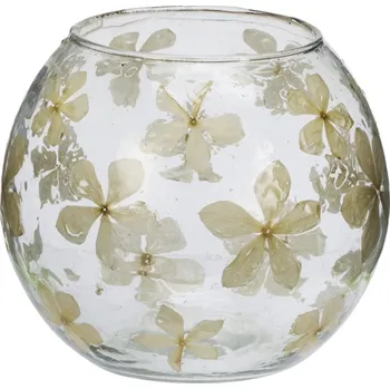 Váza MADAM STOLTZ Skleněná váza Flower Petals
