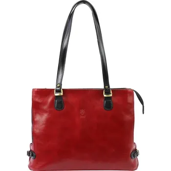 Kabelka Dámská kabelka Florence 14 červená, černá + doprava zdarma