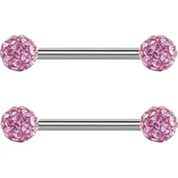 Piercing Elegantní lesklé ozdoby do bradavek pro ženy a dívky Jemný tělový šperk s hladkým designem Piercing 1,6 mm