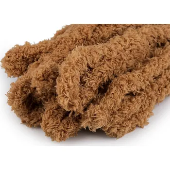 Hobby drát Jumbo mikroplyšové drátky na tvoření / výrobu zvířátek Ø20 mm délka 100 cm, barva 12 hnědá světlá