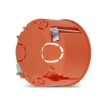Krabice REV do duté stěny, 25 kusů, Ø68 mm, hloubka 45 mm, šrouby, oranžová, hloubka 45 mm, 25 kusů