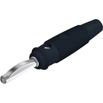 Krokosvorka Hirschmann Test a Measurement VQ 20 banánkový konektor zástrčka, rovná Ø pin: 4 mm černá 1 ks