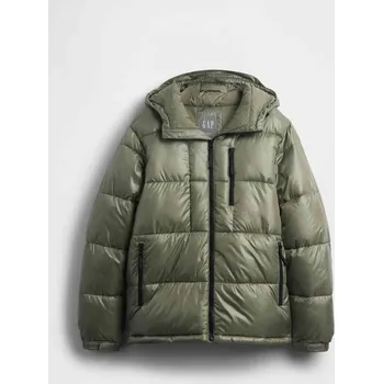 Pánská prošívaná oversize bunda s logem heavyweight GAP S