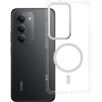 Náhradní kryt pro mobilní telefon Kryt Cover Frame Clear Hybrid Mag Cover s MagSafe Redmi 15 Translucent