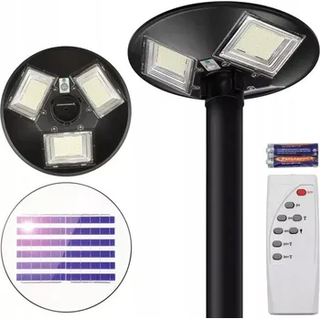 Venkovní osvětlení Pouliční lampa Led Light 1000 W 10000 lm, solární napájení