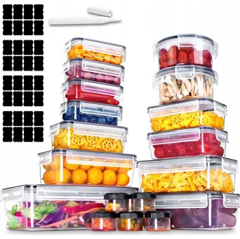 Dóza na potraviny SADA 50 KUSŮ DÓZ NA POTRAVINY - 40 ml AŽ 2,5 l - OBĚDOVÝ BOX, SNÍDAŇOVÝ BOX, BEZ BPA