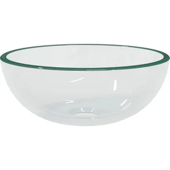 Umyvadlo Umyvadlo na desku z tvrzeného skla, průhledné, 30 x 12 cm