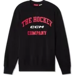 Mikina CCM Athleisure Crew SR - Blk, Velikost SR L (180 - 185 cm)