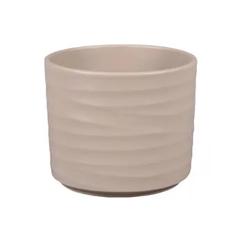 Obal na květináč Obal na květník WAVE VÁLEC keramický matný d14x16cm (cs)