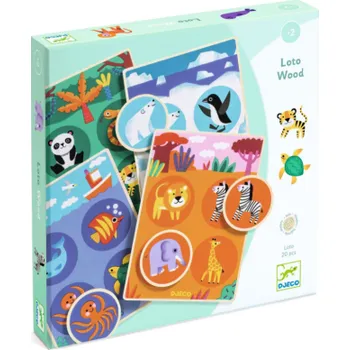 Dřevěné loto Zvířátka kolem světa