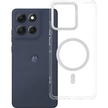 Náhradní kryt pro mobilní telefon Kryt Kryt Frame Clear Hybrid Mag Cover with MagSafe Motorola Moto G86 Transparent