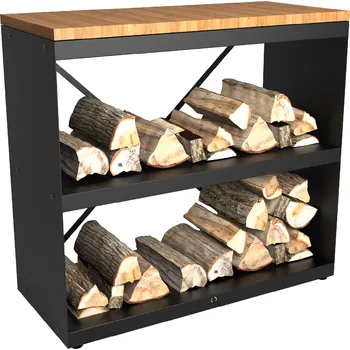 OFYR WOOD STORAGE DRESSOIR BLACK - skříň na dřevo WSB-D