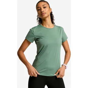 Pánská móda DOMYOS Dámské fitness tričko s krátkým rukávem XL ZELENÁ