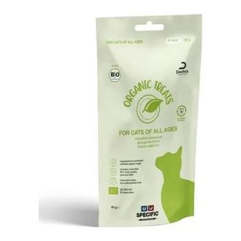 Pamlsek pro kočku SPECIFIC FT-BIO Organic Treats for cats - PAMLSKY 8x50g