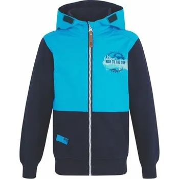 Chlapecká mikina Chlapecká mikina LOAP DILI 112/116 Tmavě modrá, Modrá, Světle zelená