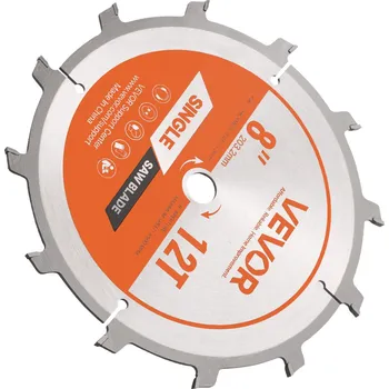 Pilový kotouč Vevor Sada dado kotoučů 203 mm, 12 zubů, 15.875 mm střed, jemný řez