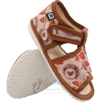 Chlapecké bačkory Dětské pantofle RAK 100014 - Ježek, veverka - vel. 30