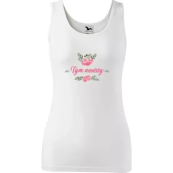 Dámské tílko Tým nevěsty - růžové květiny
