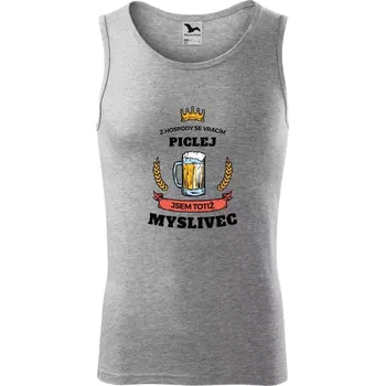 Pánské tílko Pánské tílko Z hospody se vracím - Myslivec