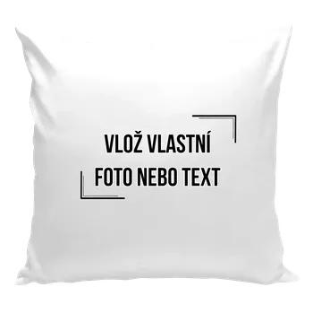 Polštář Polštář bílý 40x40 cm s vlastním potiskem