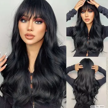 Paruka Girlshow Paruka ROXY s ofinou - černá