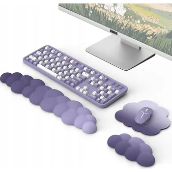 Podložka pod myš Podložka pod zápěstí MoKo Cloud, ergonomická podložka pod myš a klávesnici s opěrkou zápěstí