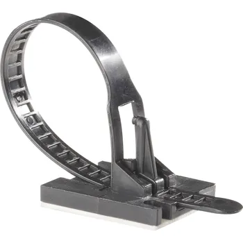 Organizace kabelů Richco TOBS-18-01A-RT TOBS-18-01-A-RT stahovací pásky 117 mm 7.10 mm černá s lepicím podstavcem 1 ks
