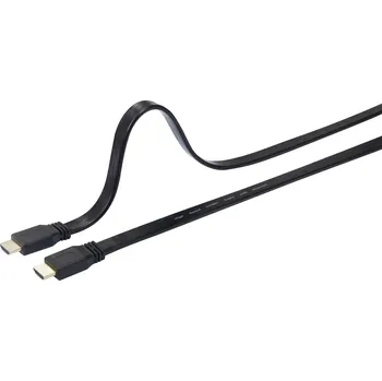 Audio kabel SpeaKa Professional HDMI kabel Zástrčka HDMI-A, Zástrčka HDMI-A 5.00 m černá SP-7541956 4K UHD, Audio Return Channel, pozlacené kontakty HDMI kabel